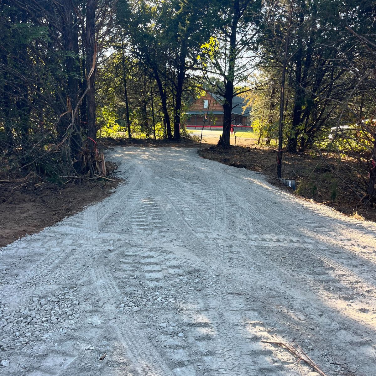 rock driveway and culver project completion in Lake Texoma